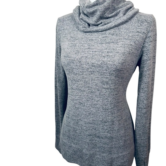Ideology Women's Heather Gray Cowl Neck Sweater - Picture 2 of 8